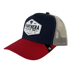 PANTHERA – KŠILTOVKA RED/BLUE & BROWN