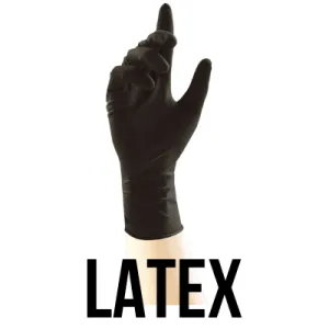 RUKAVICE LATEX - ČERNÉ