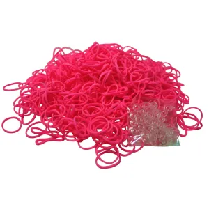 GUMIČKY NA STROJČEK - PINK, 200 KS